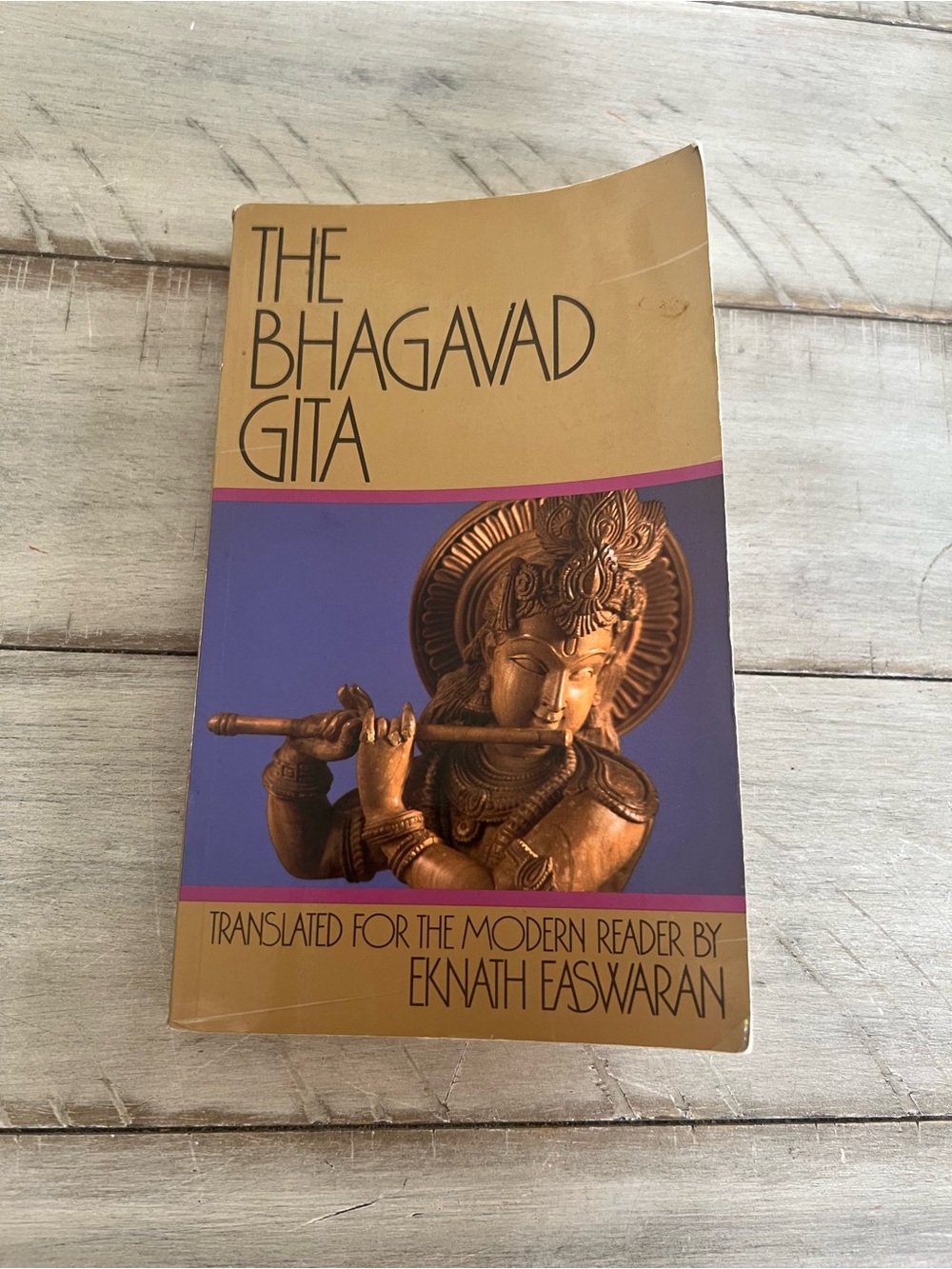 The Bhagavad Gita by - Gold and Purple Cover